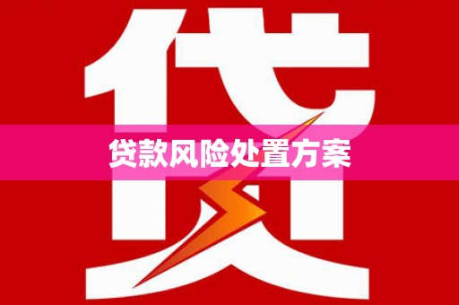 张家港贷款风险处置方案