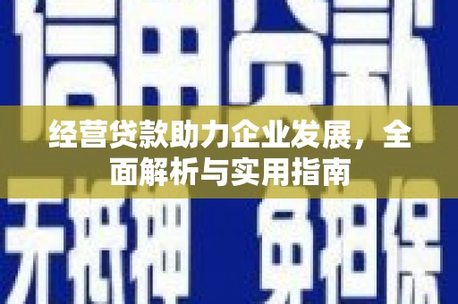 张家港经营贷款助力企业发展，全面解析与实用指南