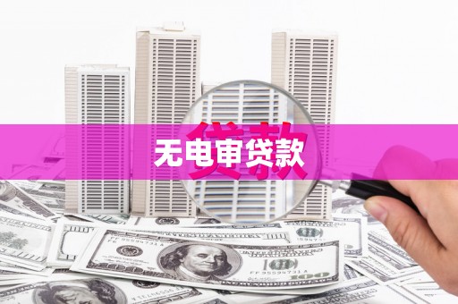 张家港无电审贷款