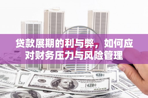张家港贷款展期的利与弊，如何应对财务压力与风险管理