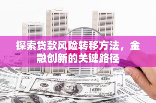 张家港探索贷款风险转移方法，金融创新的关键路径
