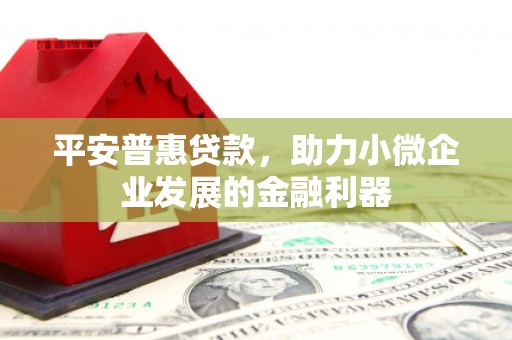 张家港平安普惠贷款，助力小微企业发展的金融利器