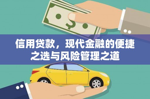 张家港信用贷款，现代金融的便捷之选与风险管理之道