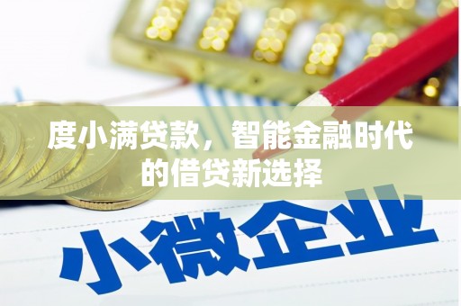 张家港度小满贷款，智能金融时代的借贷新选择