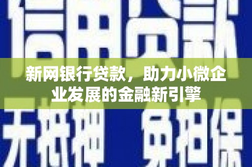 张家港新网银行贷款，助力小微企业发展的金融新引擎