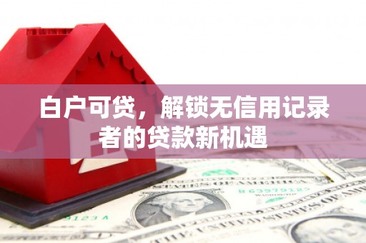 张家港白户可贷，解锁无信用记录者的贷款新机遇