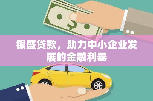 张家港银盛贷款，助力中小企业发展的金融利器