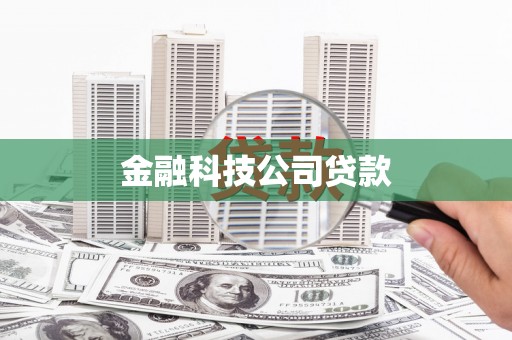 张家港金融科技公司贷款