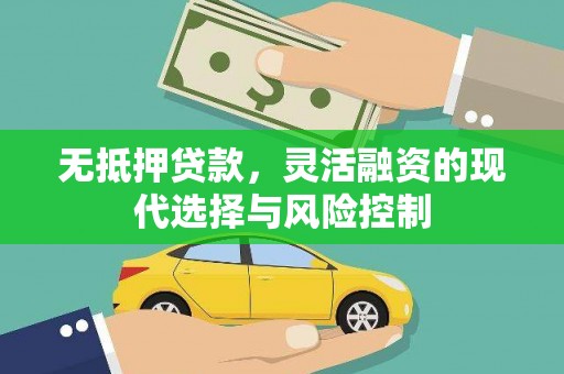 张家港无抵押贷款，灵活融资的现代选择与风险控制