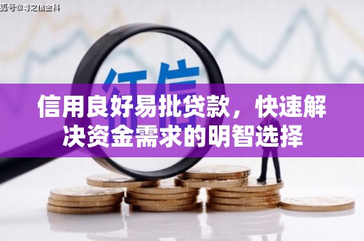 张家港信用良好易批贷款，快速解决资金需求的明智选择