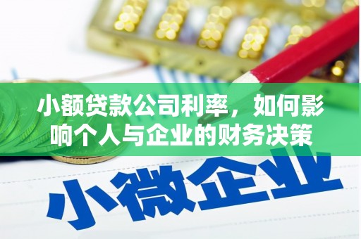 张家港小额贷款公司利率，如何影响个人与企业的财务决策