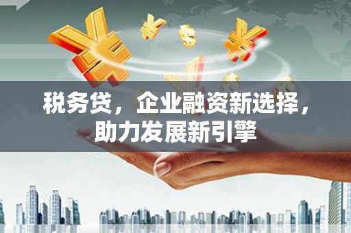 张家港税务贷，企业融资新选择，助力发展新引擎