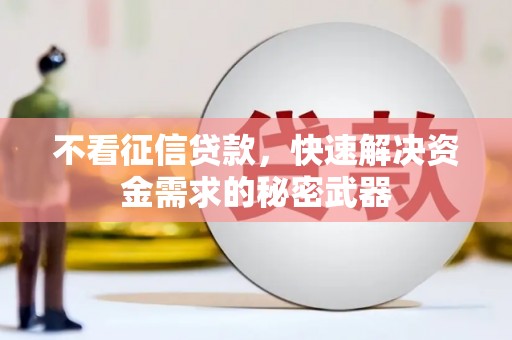 张家港不看征信贷款，快速解决资金需求的秘密武器