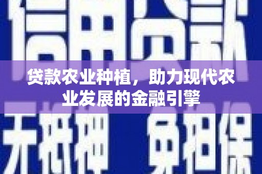 张家港贷款农业种植，助力现代农业发展的金融引擎