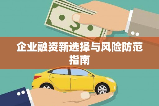 张家港企业融资新选择与风险防范指南