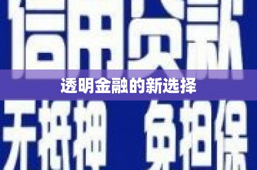 张家港透明金融的新选择